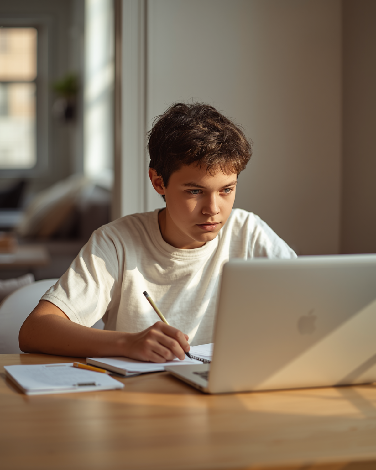 Student preparing for the ISEE with an online NYC private school admissions tutor